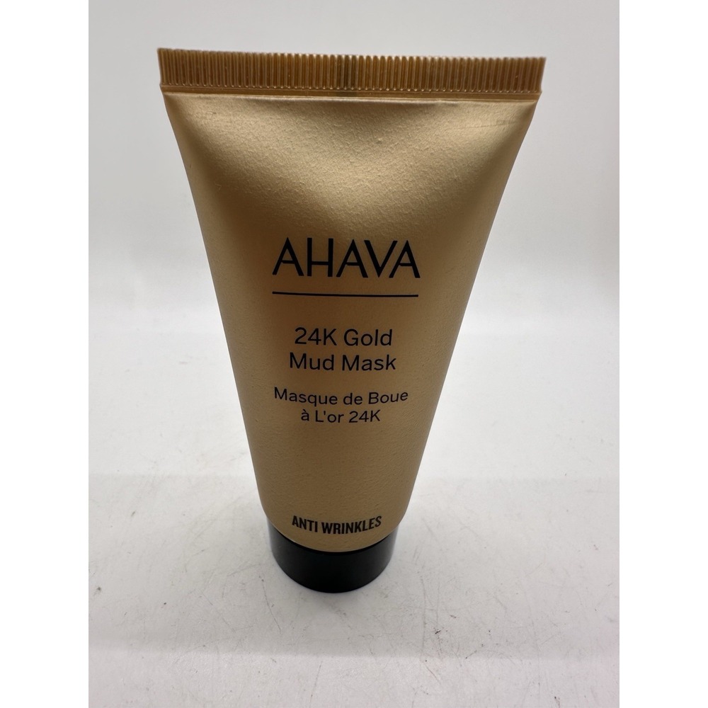 AHAVA 24K Gold Mud Mask Anti Wrinkles Dead Sea Treatment 1.7 oz Sealed New